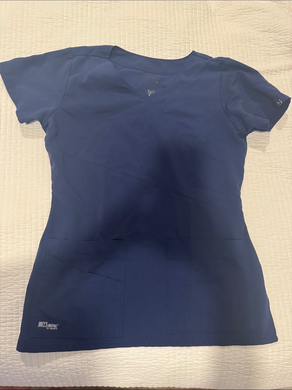 Grey's Anatomy Navy Blue Short Sleeve Scrub Top